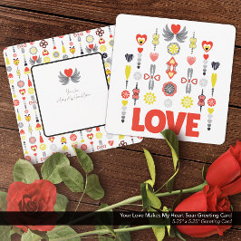 Jouw liefde doet mijn hart Wenskaart stijgen