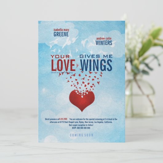 Jouw liefde geeft me mijn bekers - Poster weduwsch Kaart (Staand voorkant)