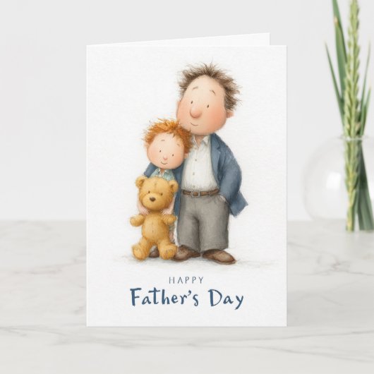 Jouw liefde heeft me de Kaart van Vaderdag gevormd (Voorkant)