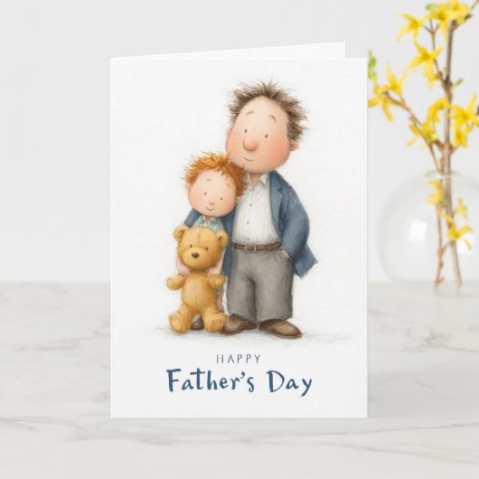 Jouw liefde heeft mij gevormd Vaderdag kaart (Gele Bloem)