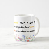 Jouw liefde is een schat die ik voor altijd zal ko koffiemok (Voorkant rechts)