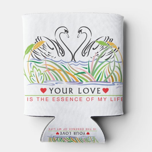 Jouw liefde is essentie blikjeskoeler (Achterkant)