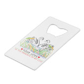 Jouw liefde is essentie creditkaart flessenopener (Achterkant Gekanteld)