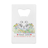 Jouw liefde is essentie creditkaart flessenopener (Achterkant)