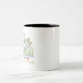 Jouw liefde is essentie tweekleurige koffiemok (Center)