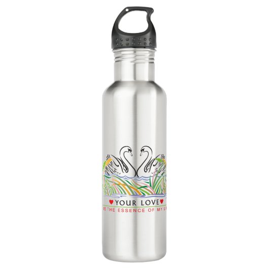 Jouw liefde is essentie waterfles  (Voorkant)