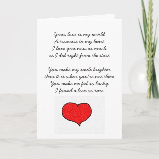 Jouw liefde is mijn wereld kaart (Voorkant)