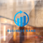 Jouw Logo | Aangepast bedrijfslogo van accountant Raamsticker (Vel 2)