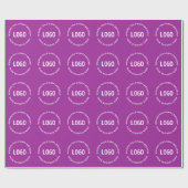 Jouw Logo & Aangepaste Tekst | Gefeliciteerd van… Cadeaupapier (Vlak)