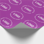 Jouw Logo & Aangepaste Tekst | Gefeliciteerd van… Cadeaupapier (Hoek)
