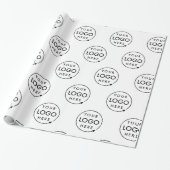 Jouw Logo | Bedrijfs Modern Bedrijf Cadeaupapier (Uitgerold)