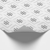 Jouw Logo | Bedrijfs Modern Bedrijf Cadeaupapier (Hoek)