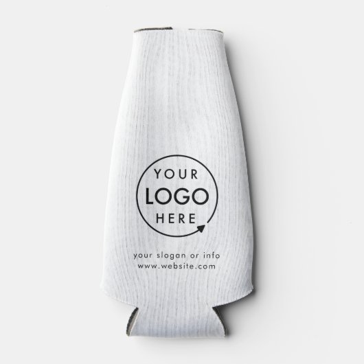 Jouw Logo | Bedrijfs Modern minimalistisch minimal Flesjeskoeler (Voorkant)