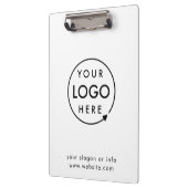 Jouw Logo | Bedrijfs Modern minimalistisch minimal Klembord (Links)