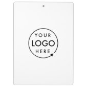 Jouw Logo | Bedrijfs Modern minimalistisch minimal Klembord (Achterkant)