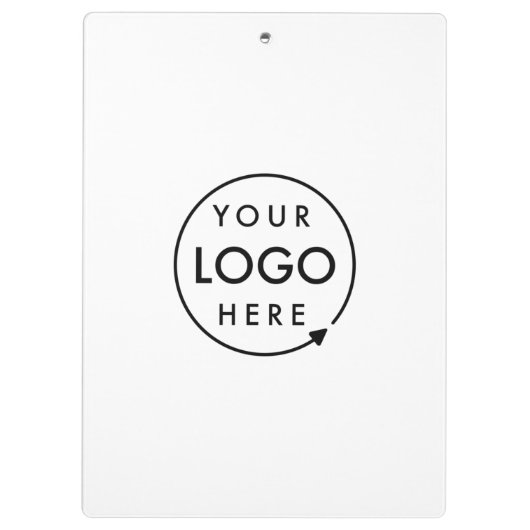 Jouw Logo | Bedrijfs Modern minimalistisch minimal Klembord (Achterkant)