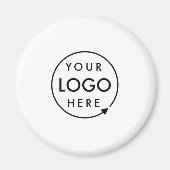 Jouw Logo | Bedrijfs Modern minimalistisch minimal Magneet (Voorkant)