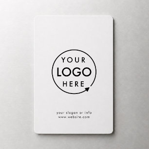 Jouw Logo   Bedrijfs Modern minimalistisch minimal Magneet