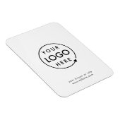 Jouw Logo | Bedrijfs Modern minimalistisch minimal Magneet (Rechterzijde)