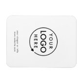 Jouw Logo | Bedrijfs Modern minimalistisch minimal Magneet (Horizontaal)