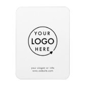 Jouw Logo | Bedrijfs Modern minimalistisch minimal Magneet (Verticaal)