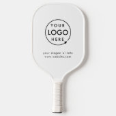 Jouw Logo | Bedrijfs Modern minimalistisch minimal Pickleball Paddle (Achterkant)