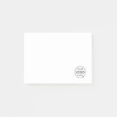 Jouw Logo | Bedrijfs Modern minimalistisch minimal Post-it® Notes (Voorkant)