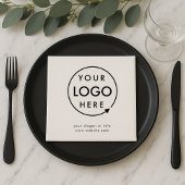 Jouw Logo | Bedrijfs Modern minimalistisch minimal Servet