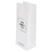 Jouw Logo | Bedrijfs Modern Professioneel Bedrijf Wijn Cadeautas (Achterkant Gekanteld)