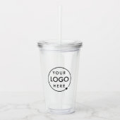 Jouw Logo | Bedrijfs Professionele Bedrijfs Swag Acryl Drinkbeker (Voorkant)