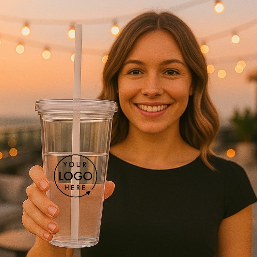 Jouw Logo | Bedrijfs Professionele Bedrijfs Swag Acryl Drinkbeker