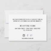 Jouw Logo |Hartelijk dank voor uw bestelling over Bedankkaart (Achterkant)