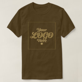 Jouw Logo Hier – Bruine T-Shirt naar Maat