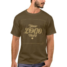 Jouw Logo Hier – Bruine T-Shirt naar Maat