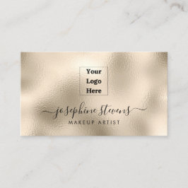 Jouw Logo hier Champagne Folie Script Typografie Visitekaartje