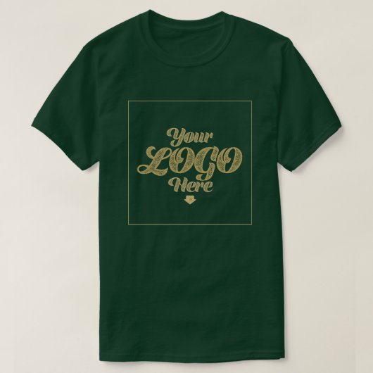 Jouw Logo Hier – Deep Forest T-Shirt (Design voorkant)