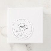 Jouw Logo Hier Elegante Monogram Kleding Hanglabel Bedankjes Labels (In situ)