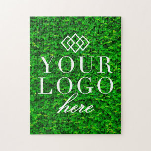 Jouw Logo hier Greenery   Aangepaste puzzel voor p