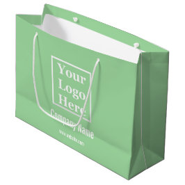 Jouw Logo hier op Mint Green Groot Cadeauzakje