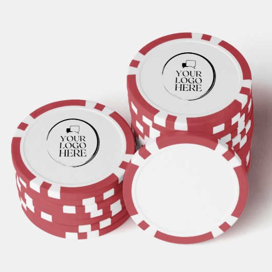 Jouw Logo Hier Poker Chips (Opstapeling)