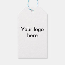 Jouw logo hier wit eenvoudig minimaal cadeautags