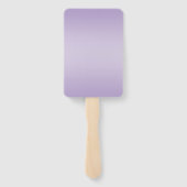 Jouw Logo & Modern Sober Ombre | Lavendel Handwaaier (Achterkant)