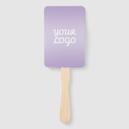 Jouw Logo & Modern Sober Ombre | Lavendel Handwaaier