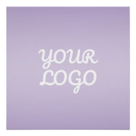 Jouw Logo & Modern Sober Ombre | Lavendel Perfect Poster