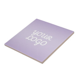 Jouw Logo & Modern Sober Ombre | Lavendel Tegeltje