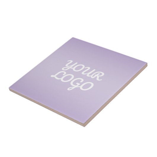 Jouw Logo & Modern Sober Ombre | Lavendel Tegeltje (Zijkant)