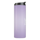 Jouw Logo & Modern Sober Ombre | Lavendel Thermosbeker (Gedraaid links)