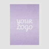 Jouw Logo & Modern Sober Ombre | Lavendel Tissuepapier (Voorkant)