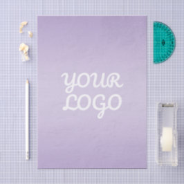 Jouw Logo & Modern Sober Ombre | Lavendel Tissuepapier