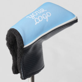 Jouw Logo & Modern Sober Ombre | Lichtblauw Golfheadcover